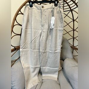 Zara L NWT cream straight pants